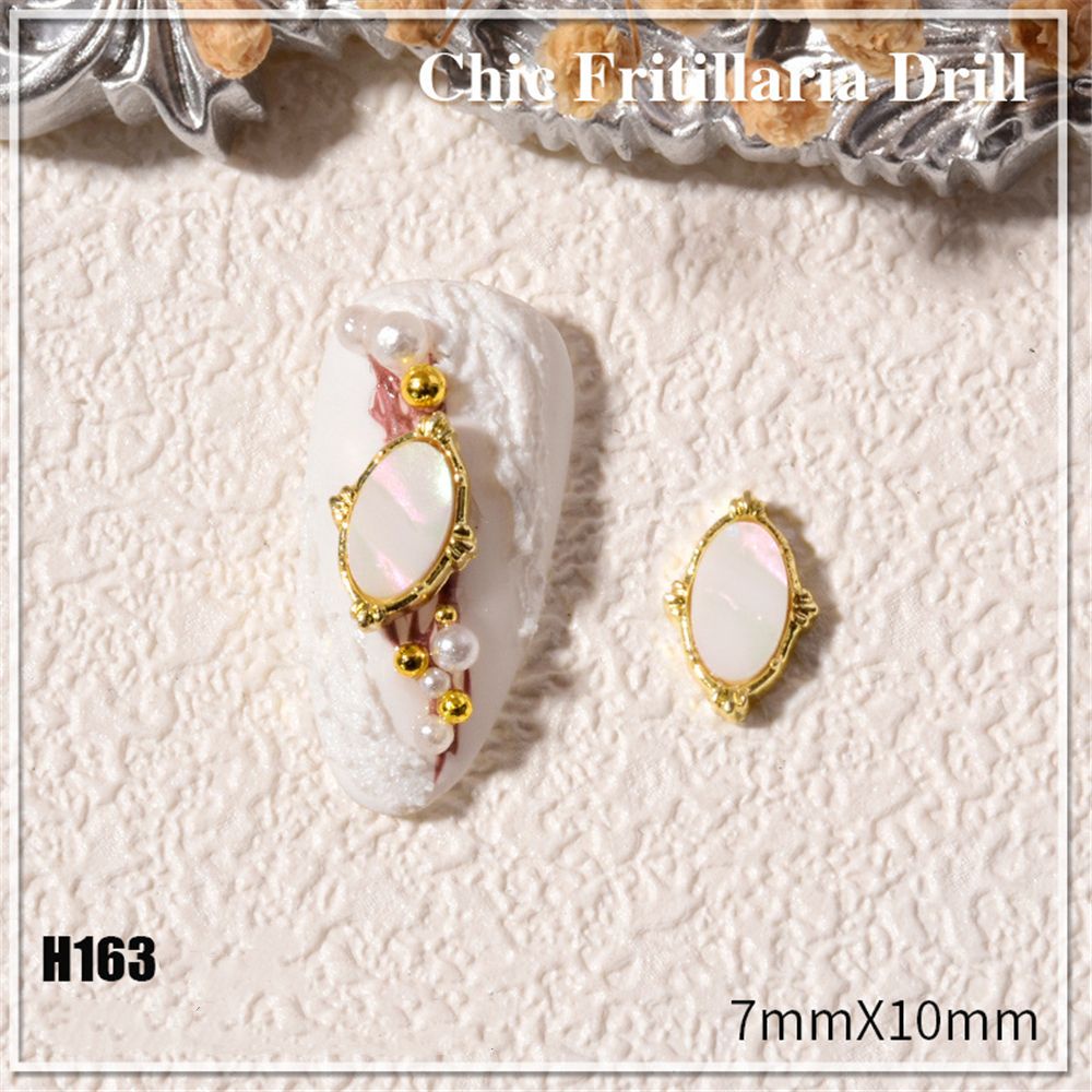 Bộ 10 Miếng Dán Trang Trí Móng Tay Nghệ Thuật|Mặt Dây Chuyền Đá Zircon Tự Làm Trang Sức|Làm Móng Tay