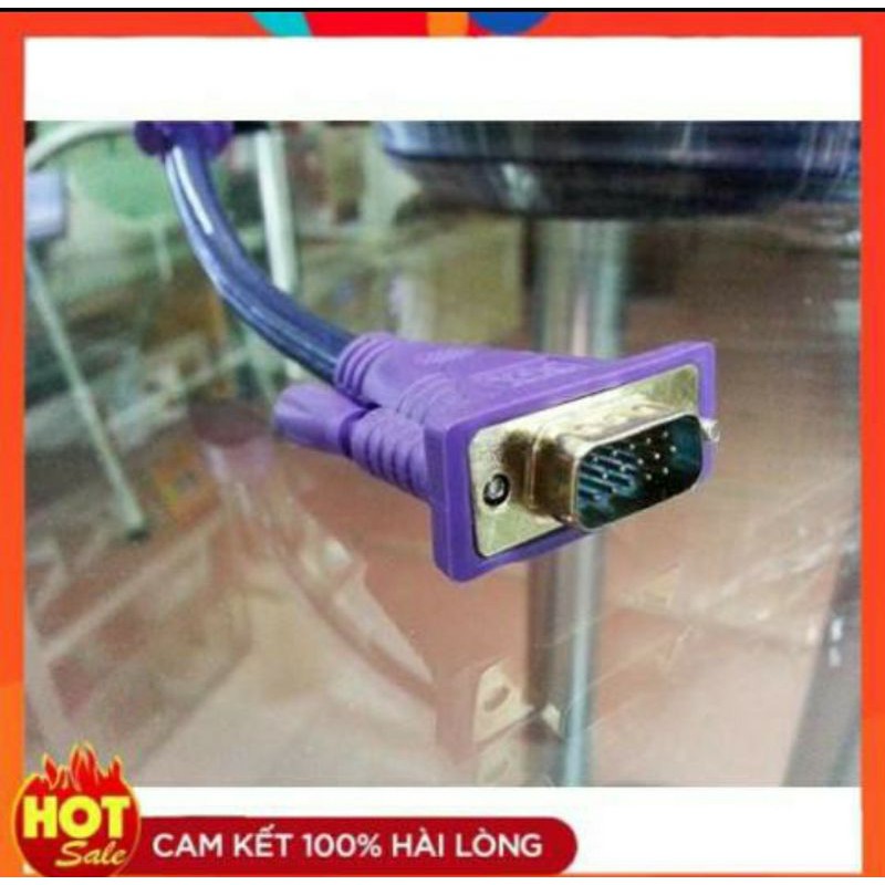 [Chính Hãng]Dây cáp Vga tím 30M 40M 50M 60M tròn 3+9-Vga cho máy chiếu laptop máy tính pc độ nét cao chống nhiễu kép