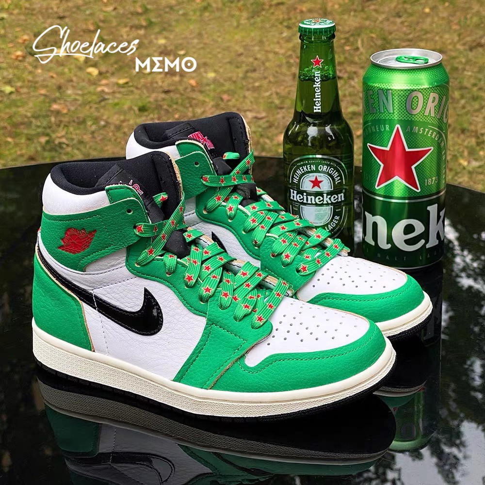 [Mã FASHIONT4WA2 giảm 10K đơn 50K] Dây Giày Nike Dunk Sb Low Heineken - Dây Giày Custom