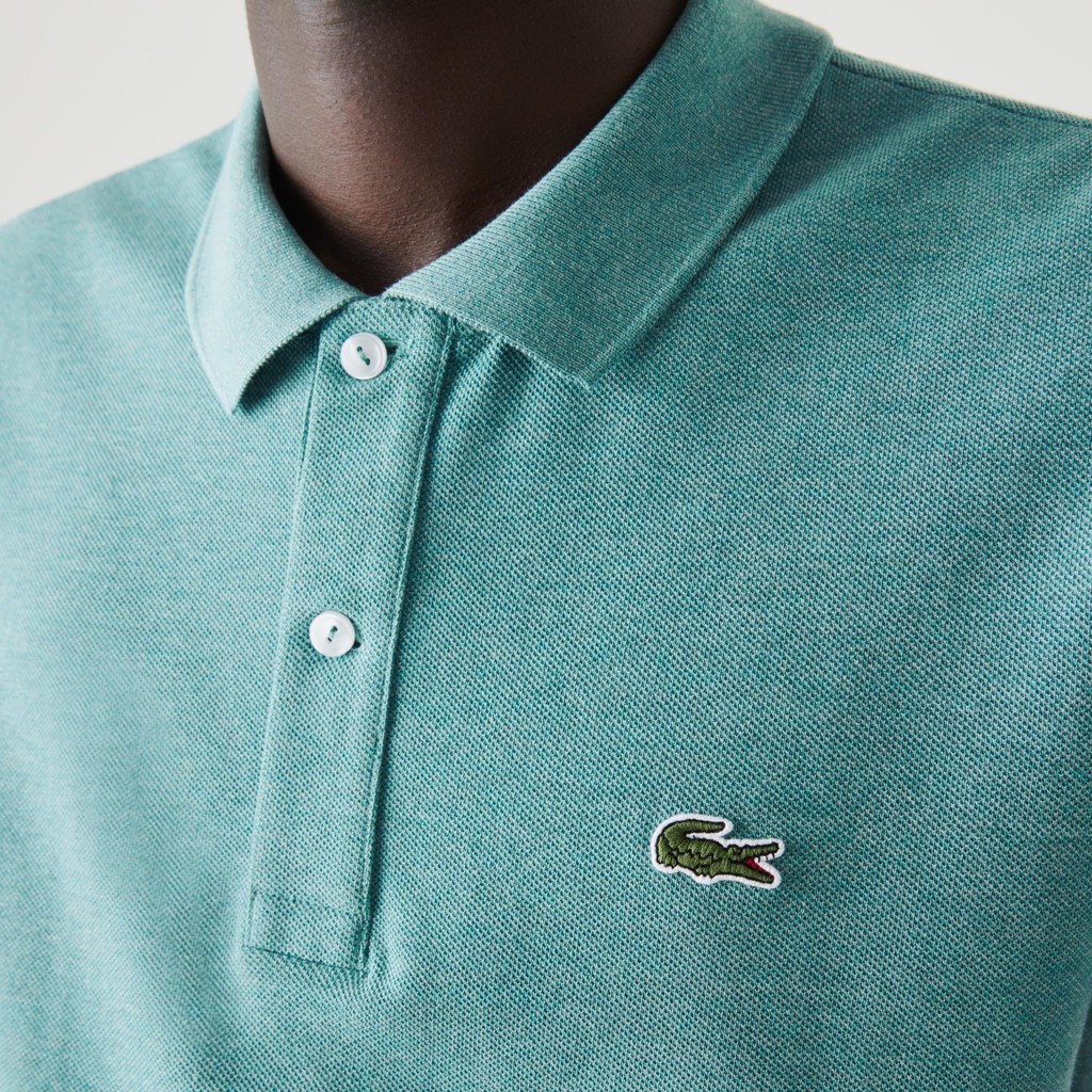 Áo Polo Nam Lacoste Men's Slim Fit Polo In Petit Piqué Green