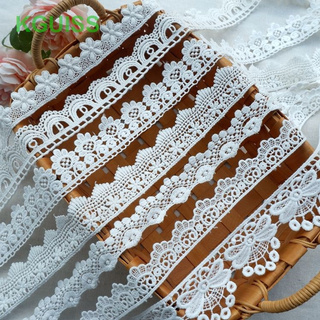 Dây vải ren cotton dày rộng 2.5-4.5cm trang trí quần áo