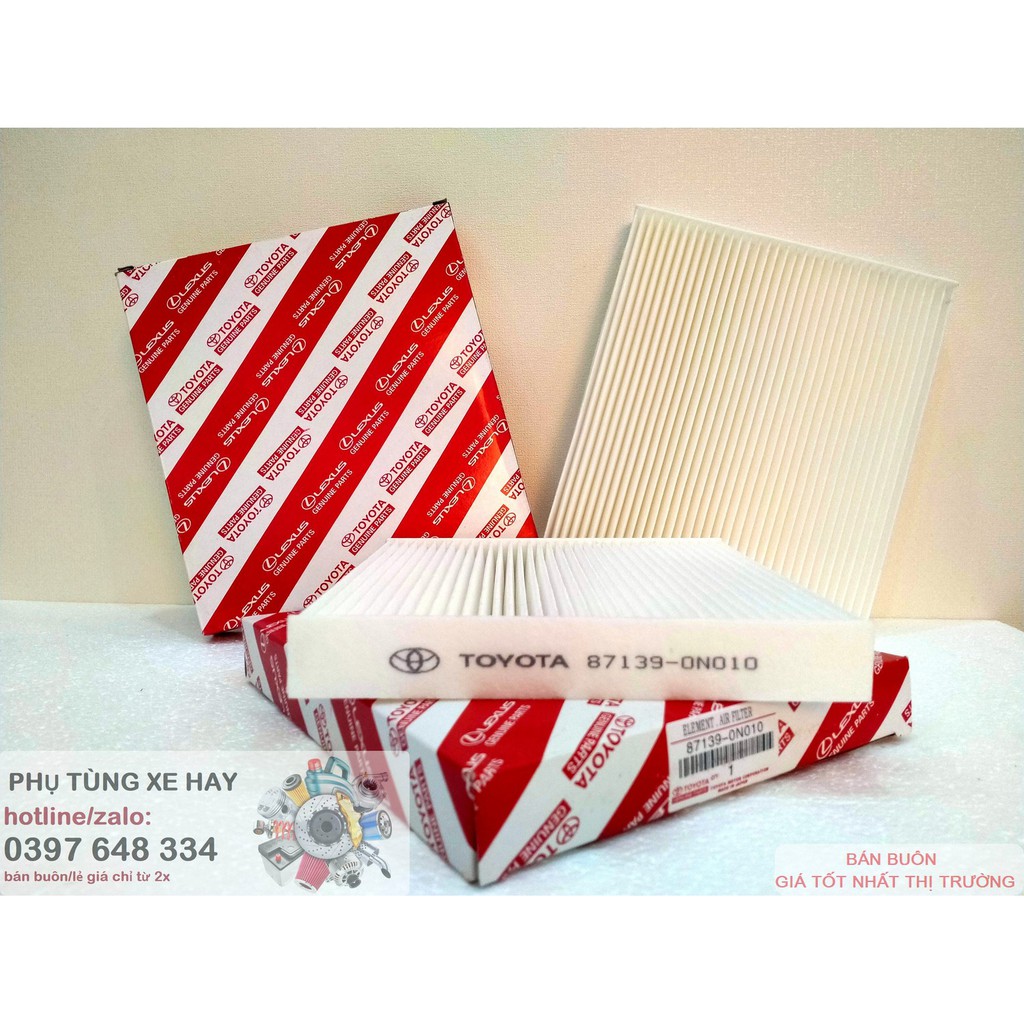 Lọc gió điều hòa Toyota, Vios, Veloz, Avanza Premio, Corrola Altis, Camry, Innova, Fortuner