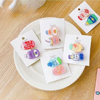 Kẹp tóc hình chai nước ngọt hoạt hình dễ thương cho bé