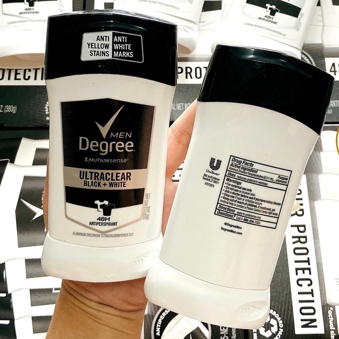 Lăn Khử Mùi Degree Men Ultraclear Black + White 76g