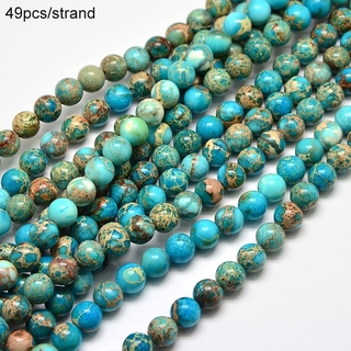 1Strand Imperial Round Bead Strands Dyed  8mm Hole: 1mm about 49pcs/strand 15.4 inch