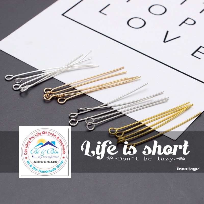 Đinh Xỏ Đế Vòng Làm Khuyên Tai, Trâm Cài, Phụ Kiện Trang Sức Handmade