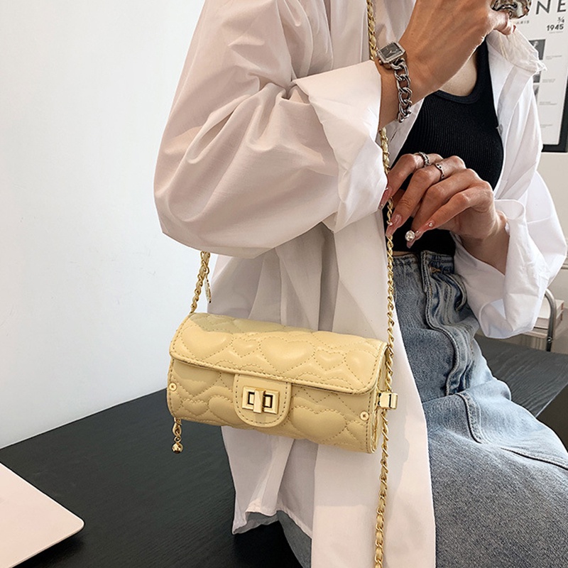 Túi Xách Đeo Chéo Hình Trụ Phong Cách Hàn Quốc Cho Nữ