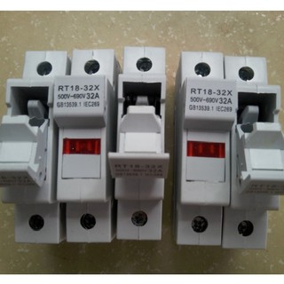 Đế cầu chì RT18-32X + cầu chì 2A/ 4A