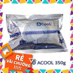 ( KIBO ) Đá khô giữ nhiệt Acool dạng gel - túi tráng bạc 350g - Dùng bảo quản lạnh thực phẩm, đồ uống, sữa mẹ