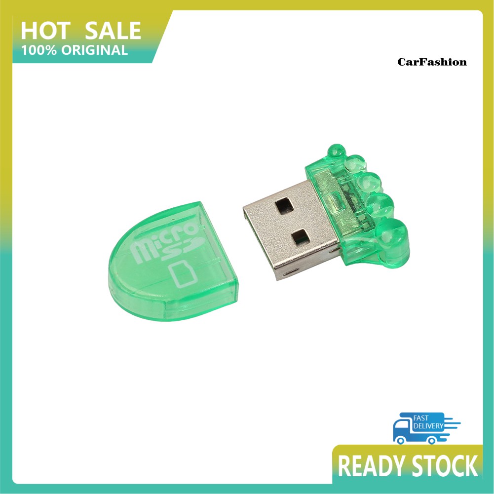 Đầu Đọc Thẻ Nhớ Usb 2.0 Tốc Độ Cao Hình Bàn Chân Nhỏ