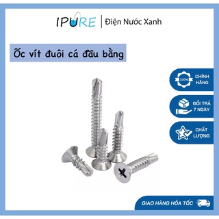 100 con Vít tự khoan đầu dẹp Ốc vít đuôi cá đầu bằng bake M4 Vít đuôi cá đầu chìm pake