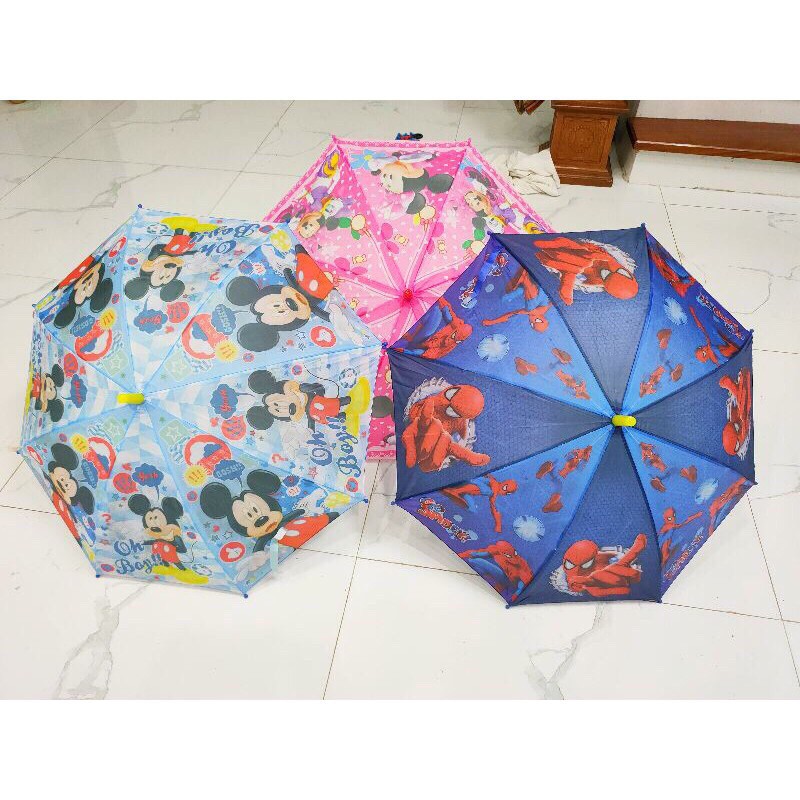 Sỉ Ô Dù Trẻ Em Bấm Nút Tự Động Đủ Hình Công Chúa Siêu Nhân Cho Cả Bé Trai Và Bé Gái