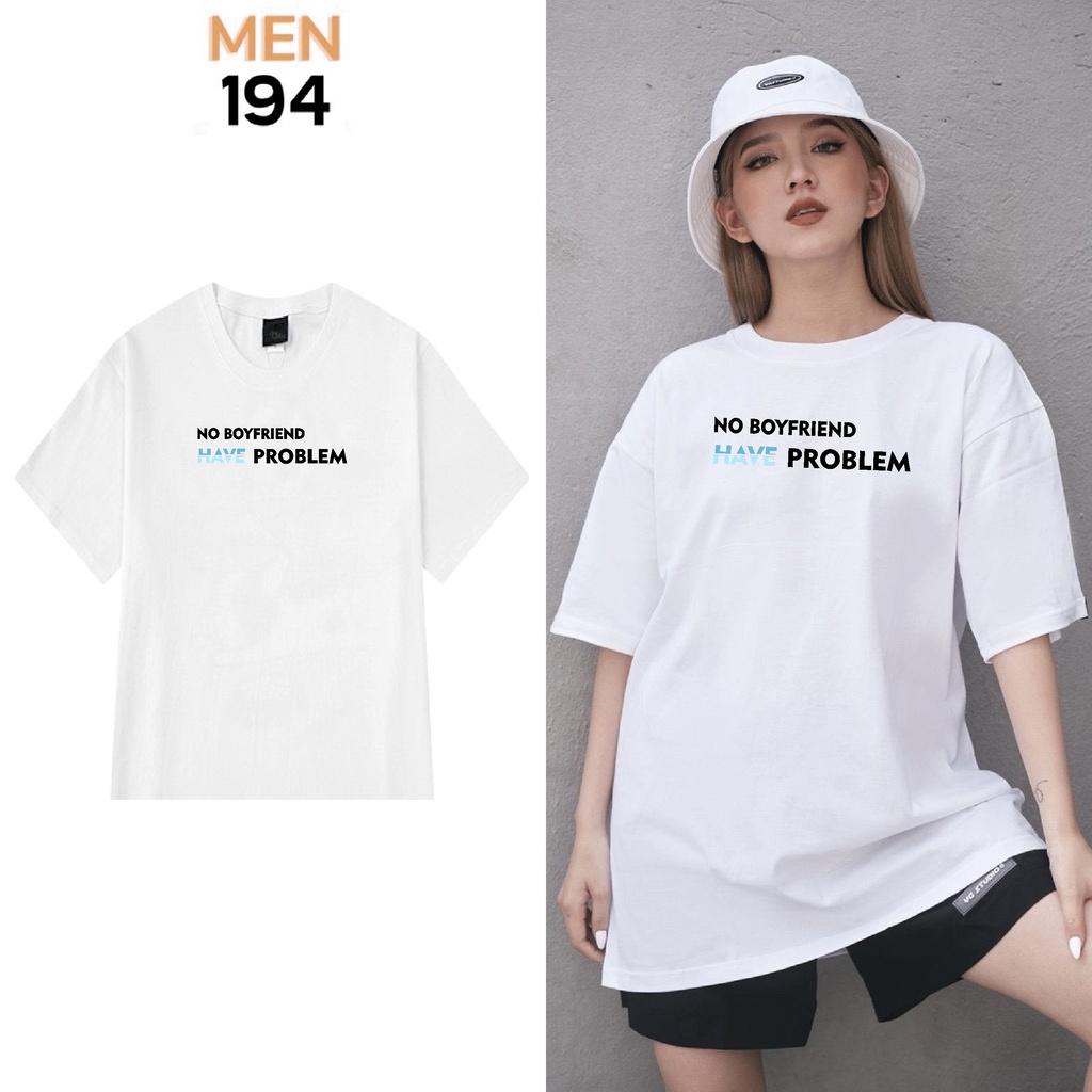 Áo thun tay lỡ Men194 Unisex from rộng Local Brand vải coton cao cấp dày dặn, co dãn - No Boyfriend