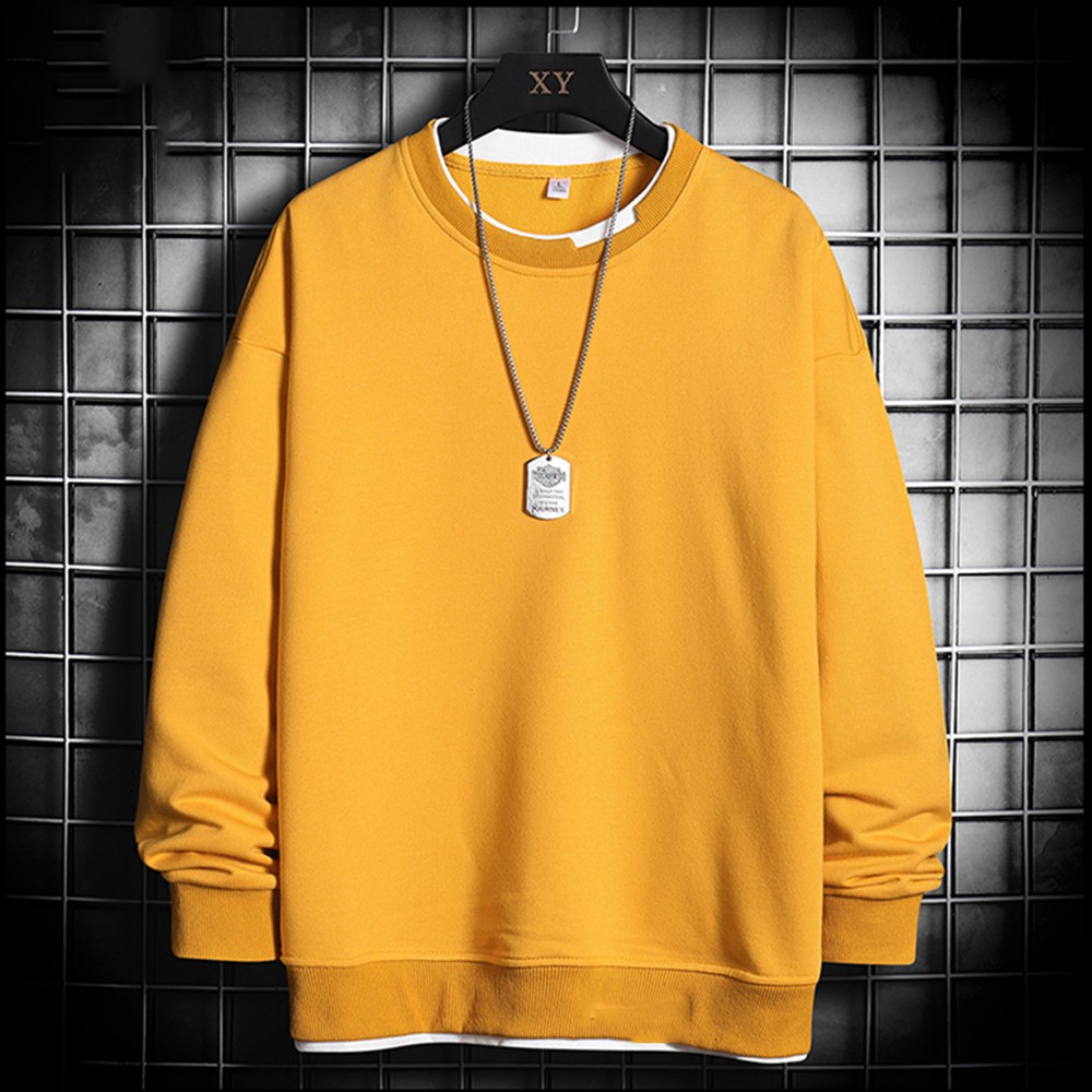 Áo Hoodies Nỉ Nam Cổ Tròn Bo Gấu Trơn Basic Thời Trang Thu Đông MENFASHION1989 AO TOP NAM 90000150 | BigBuy360 - bigbuy360.vn