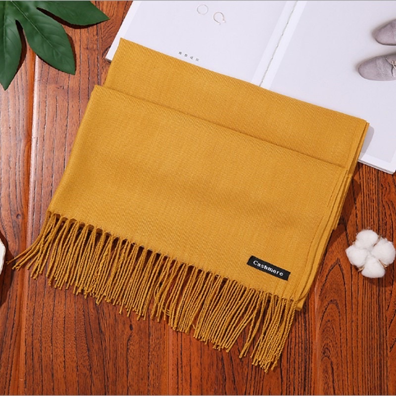 Khăn choàng cổ thời trang cashmere kích thước 70x200 QC chất len dệt mịn