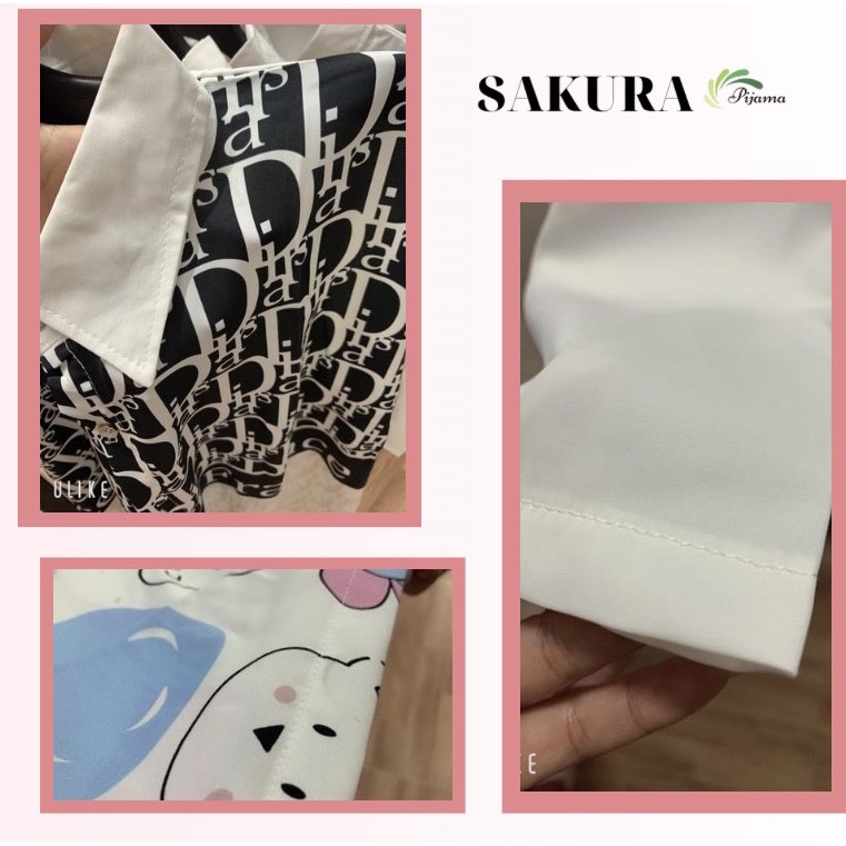 Váy nữ sơmi bigsize tiểu thư thiết kế xinh đẹp lụa ngủ cao cấp SAKURA