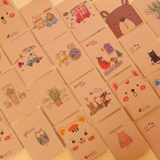Set 16 Tờ Giấy 32 Trang 64k Phong Cách Retro