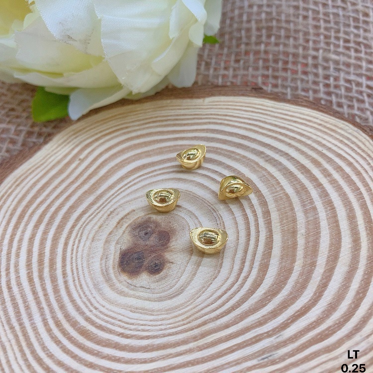 Charm nén 10k,Đĩnh tài lộc 10k mix vòng tay đá, vòng đeo charm-Minh Tâm Jewelry