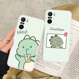 Ốp Điện Thoại Hình Khủng Long Dễ Thương Cho OPPO Realme C21 5 5S 5i 6 6i 6s 8i Realme 5 6 7 8 Pro Realme GT Neo Q3 Pro #Ốp Điện Thoại H117