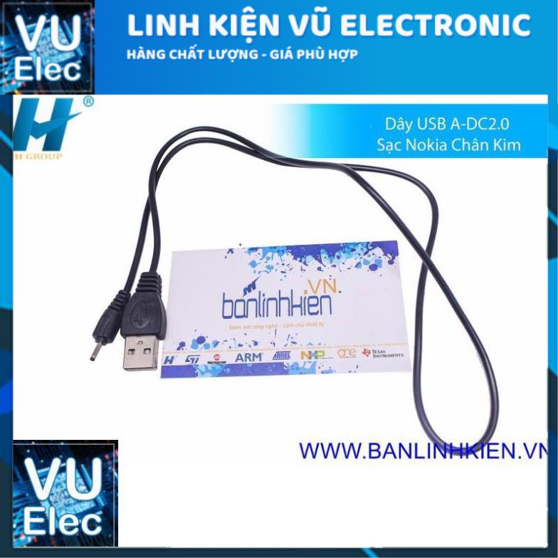 Dây USB A-DC2.0 Sạc Nokia Chân Kim