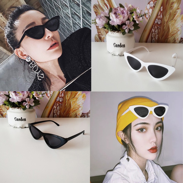 Kính Mát Mắt Mèo Hàn Quốc Nam Nữ Dễ Phối Với Mọi Trang Phục Khung Nhựa Cao Cấp