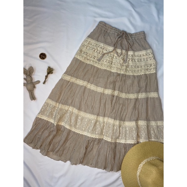 SET ÁO CHÂN VÁY REN TIỂU THƯ, VINTAGE