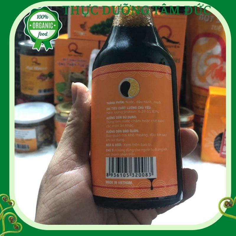 Nước tương Tamari Quy Nguyên Ông Thầy Tuệ Hải chai 250ml -