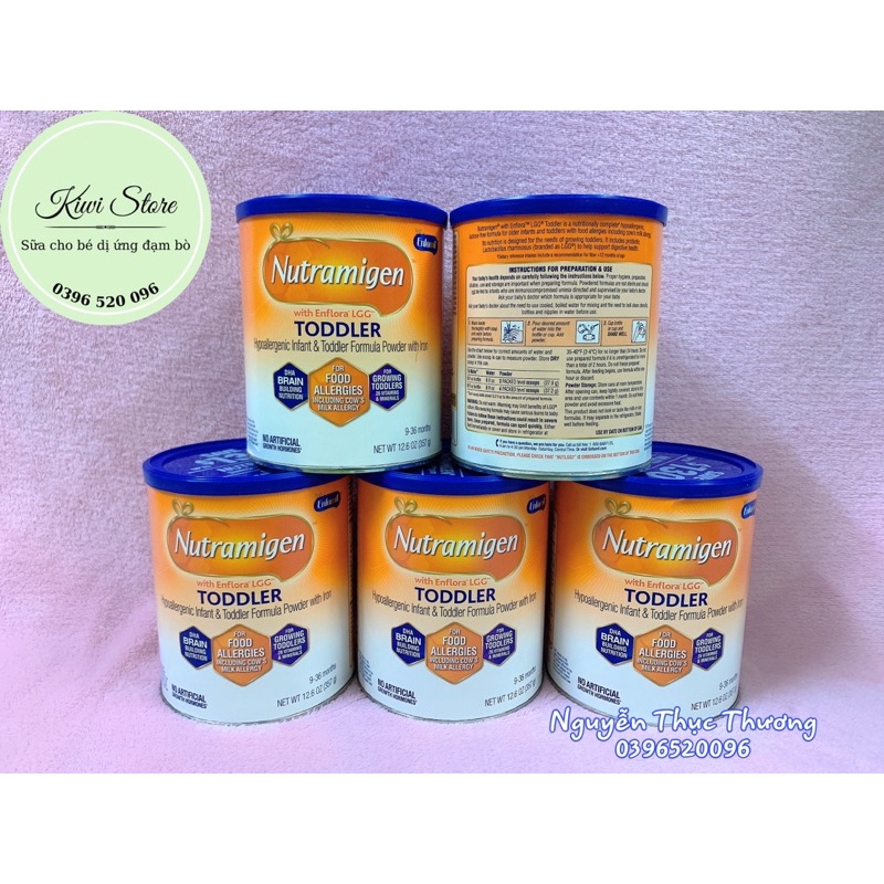 Sữa Nutramigen Toddler Mỹ cho bé dị ứng đạm bò 357gr