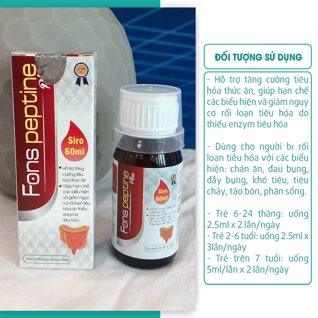 Siro ăn ngon dinh dưỡng thiết yếu giúp trẻ ăn ngon giảm rối loạn tiêu hóa tăng cường sức đề kháng fonspeptine