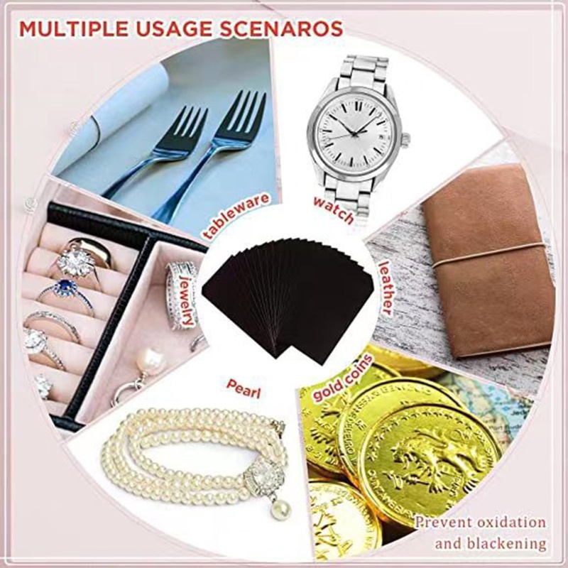 Sa Set 75 Dải Bọc Trang Sức Chống Xỉn Màu 3 Kích Cỡ