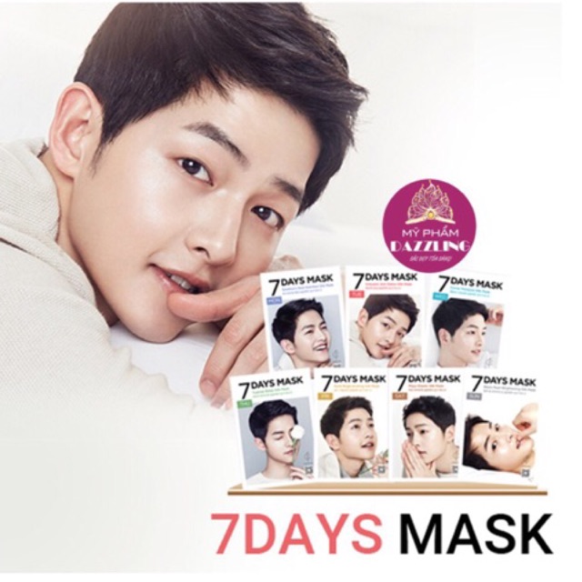 [Chính Hãng] Combo 5 Mặt Nạ Dưỡng Trắng Da 7Days Mask Song Joong Ki | BigBuy360 - bigbuy360.vn
