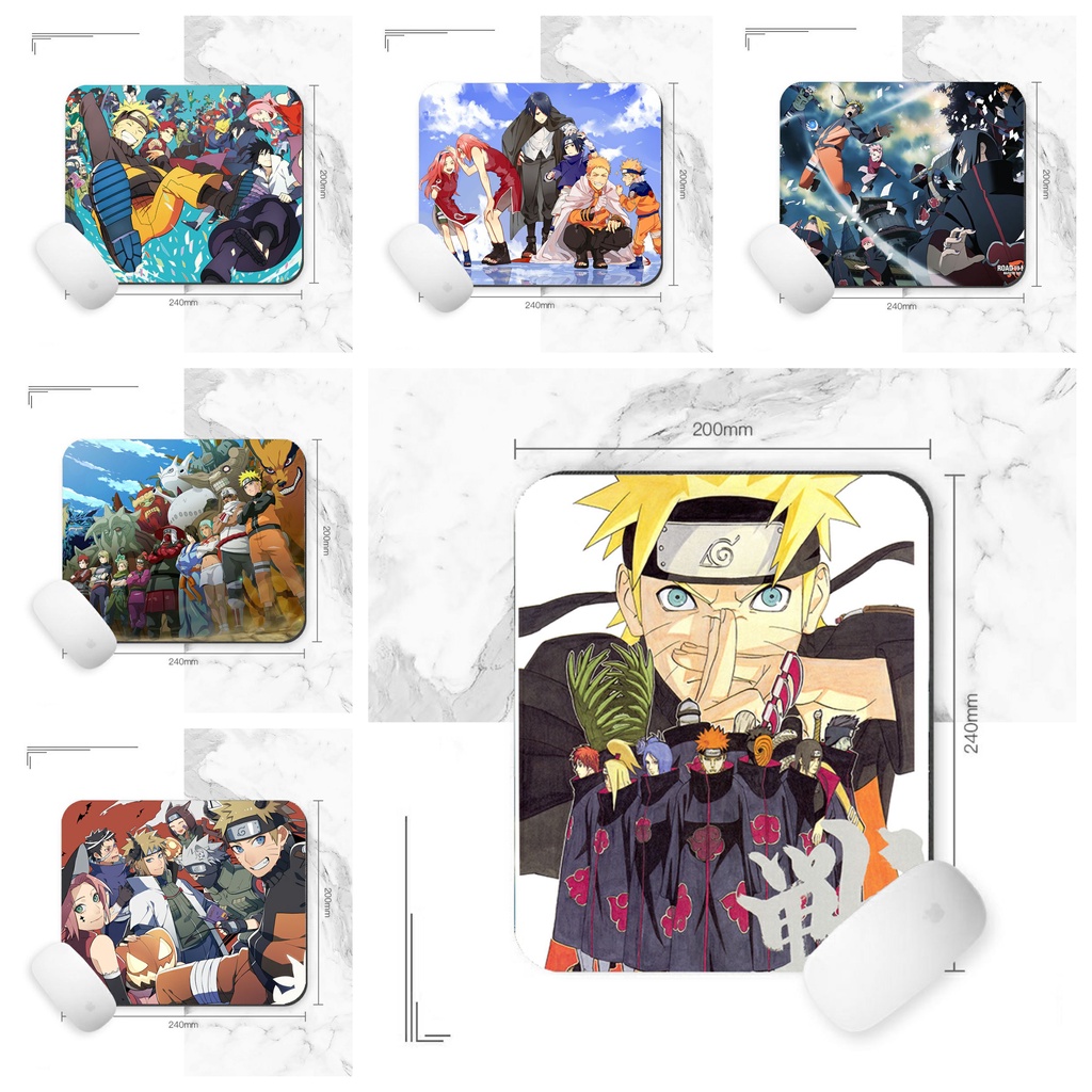 Miếng lót chuột IN HÌNH Naruto anime chibi tiện lợi xinh xắn