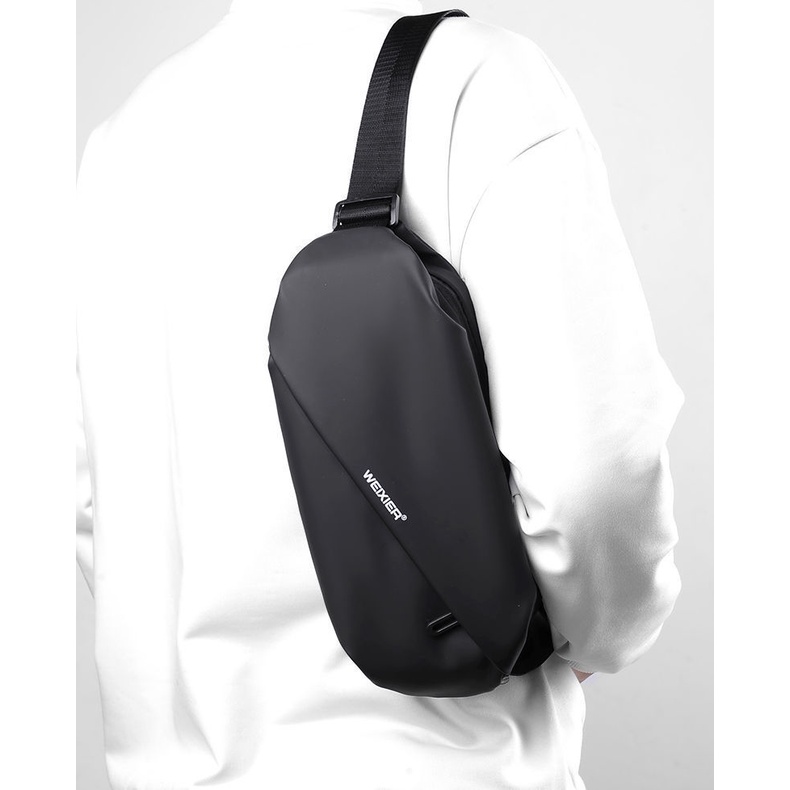 Túi Đeo Chéo, Đeo Hông Chống Nước Da PU Dành Cho Nam Nữ Unisex