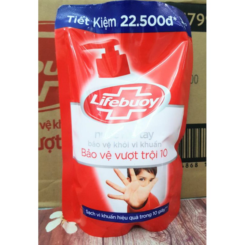 Sữa rửa tay Lifebuoy 450g - sữa rửa tay lifebouy 450g túi đỏ