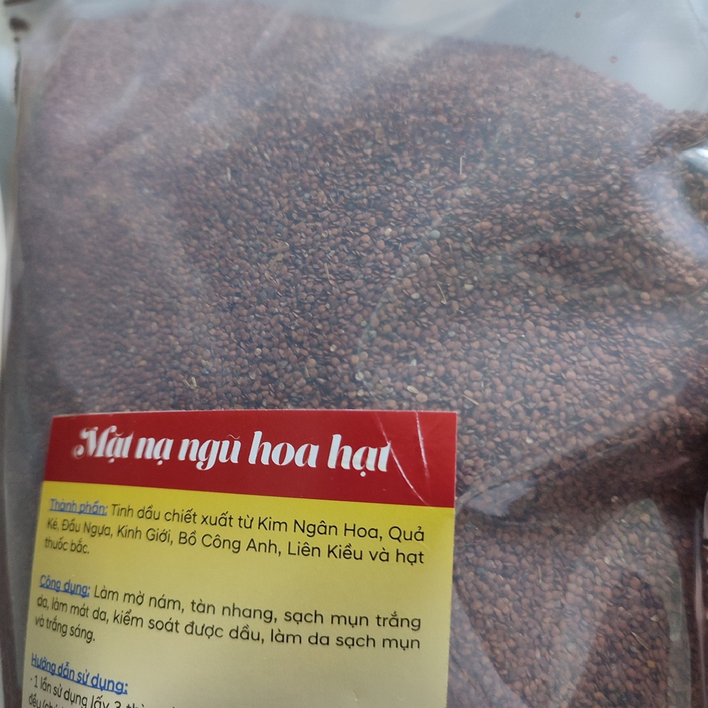(Q1-HCM) 100gram Hạt Ngũ Hoa Đắp Mặt - Mặt Nạ Rong Biển Túi 100gram (Hàng Sạch - Thơm Mịn)