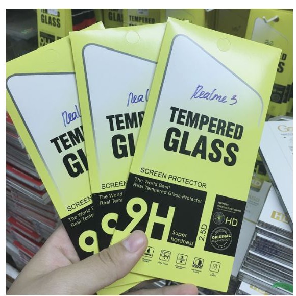 Combo bộ 3 kính cường lực cho OPPO Realme 3