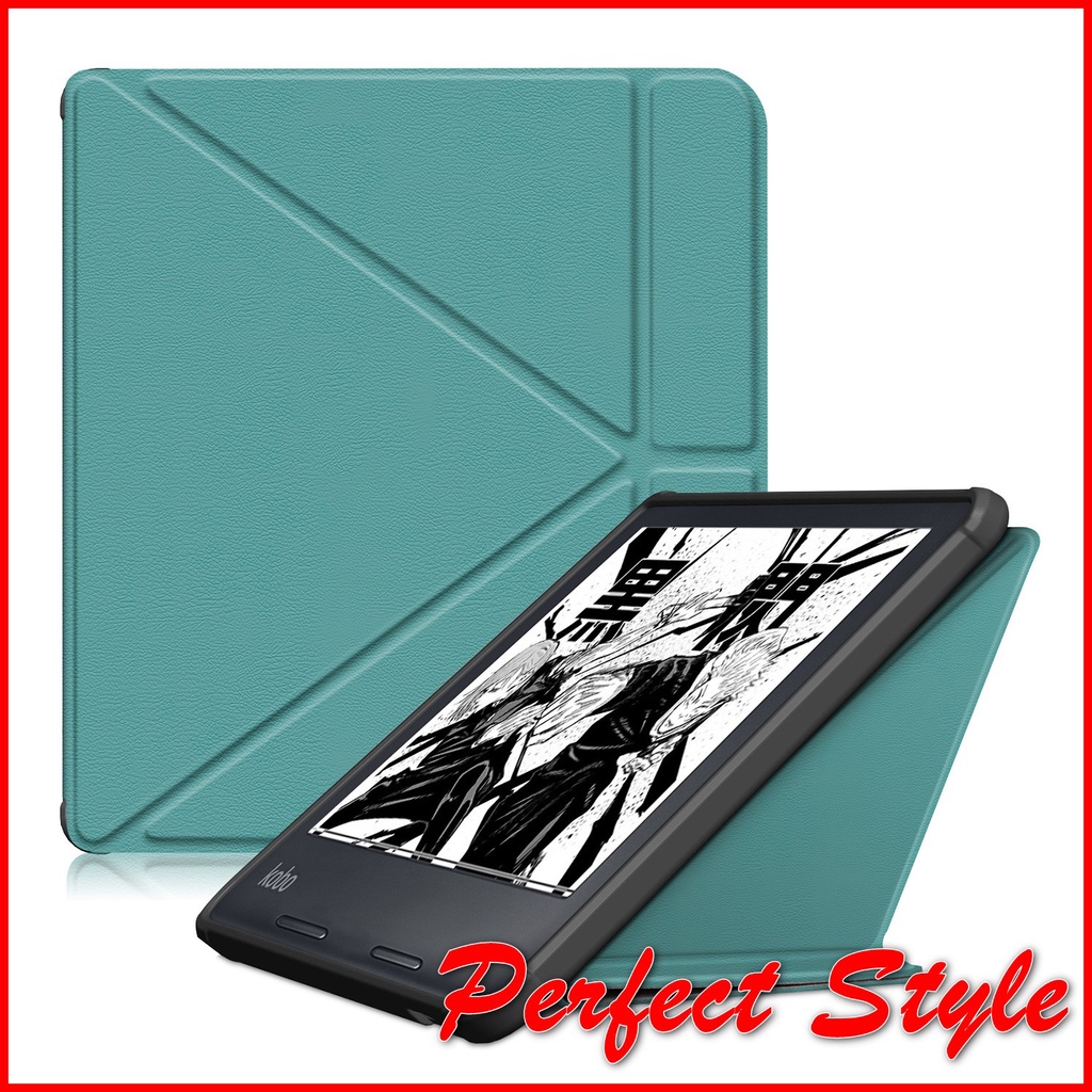 Bao Da Máy Đọc Sách Kobo Libra 2 ( đóng mở màn hình tự động chân gấp đứng tiện dụng )