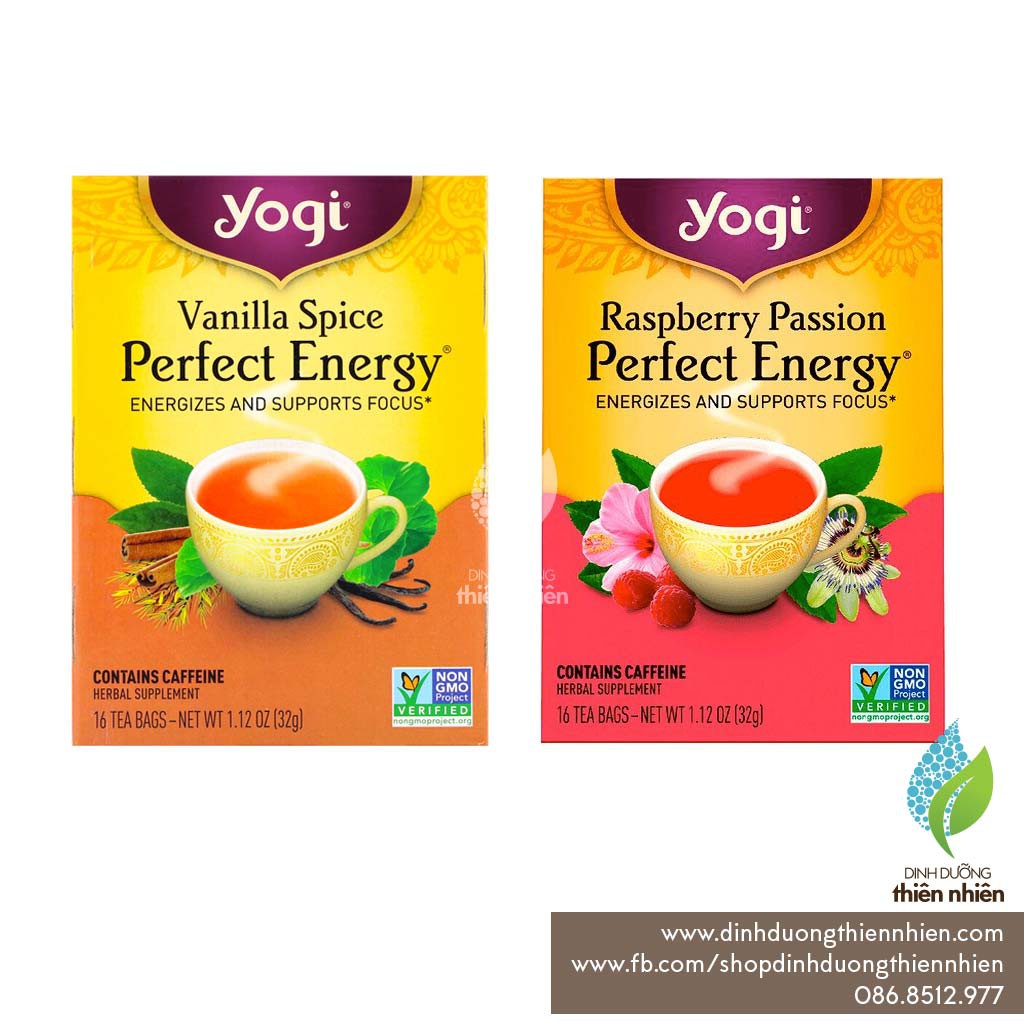 Trà Hữu Cơ Yogi Perfect Energy, Giúp Tạo Năng Lượng Tích Cực