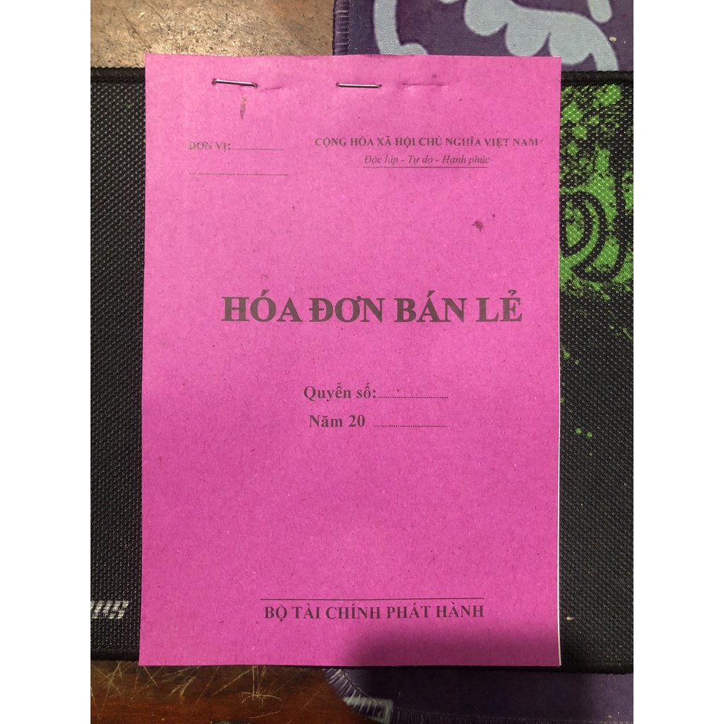 Hóa Đơn Bán Lẻ Giấy Đẹp