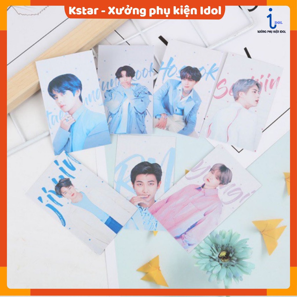 Set card in hình thành viên Bangtan mẫu mới