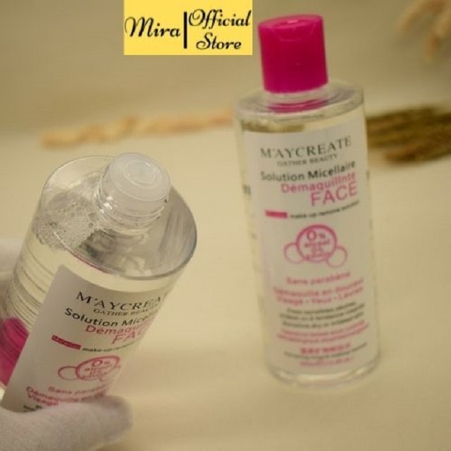 Nước Tẩy Trang MayCreate cho da nhạy cảm làm sạch sâu, sáng da và hồng da MiraaShop