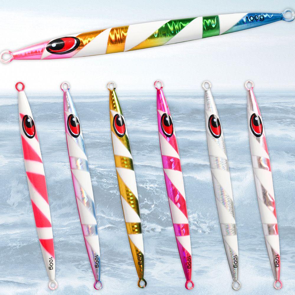 MUVAKO Mồi Câu Cá Bằng Kim Loại Không Móc Nhiều Màu Sắc 100g 15.5cm