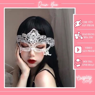 Mặt nạ mắt quyến rũ huyền bí - Phụ kiện cosplay - mạng mắt đan - E002  - QUIN BEE