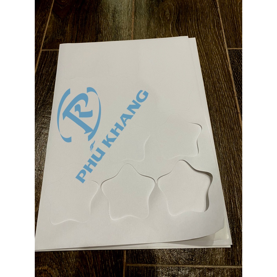 Giấy decal nhám cắt sẵn hình sao