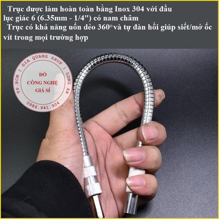 Trục vặn vít Inox - mở vít vị trí khó