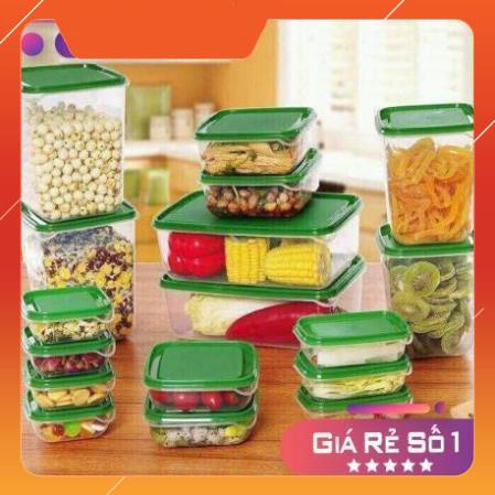 Bộ 17 hộp đựng thức ăn, thực phẩm tiện Lợi để trong tủ lạnh