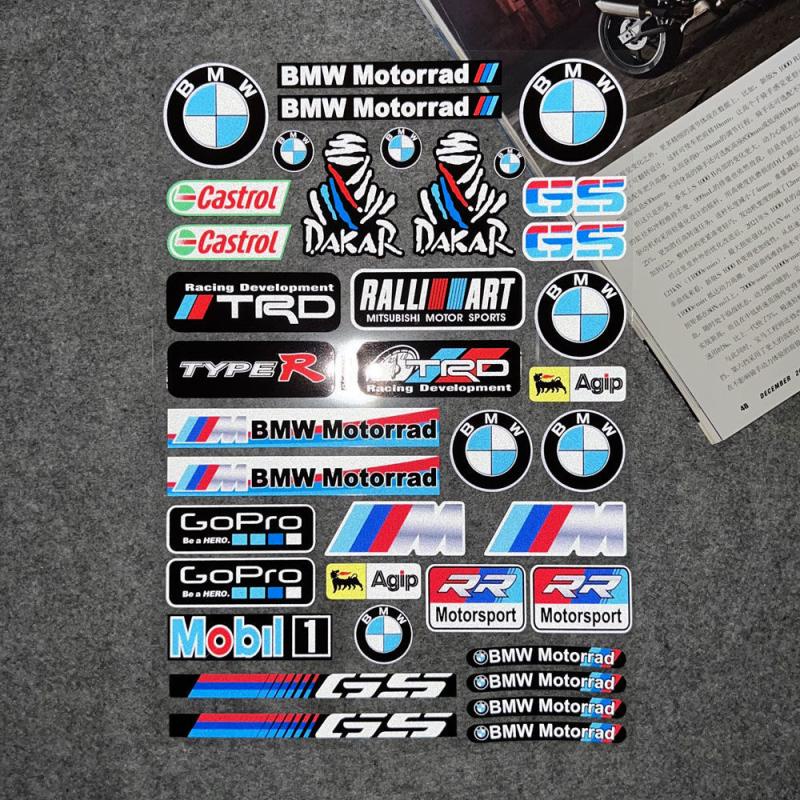 Miếng Dán Phản Quang Phù Hợp Cho Mũ Bảo Hiểm Xe Mô Tô BMW G310GS/S1000RR/1200GS