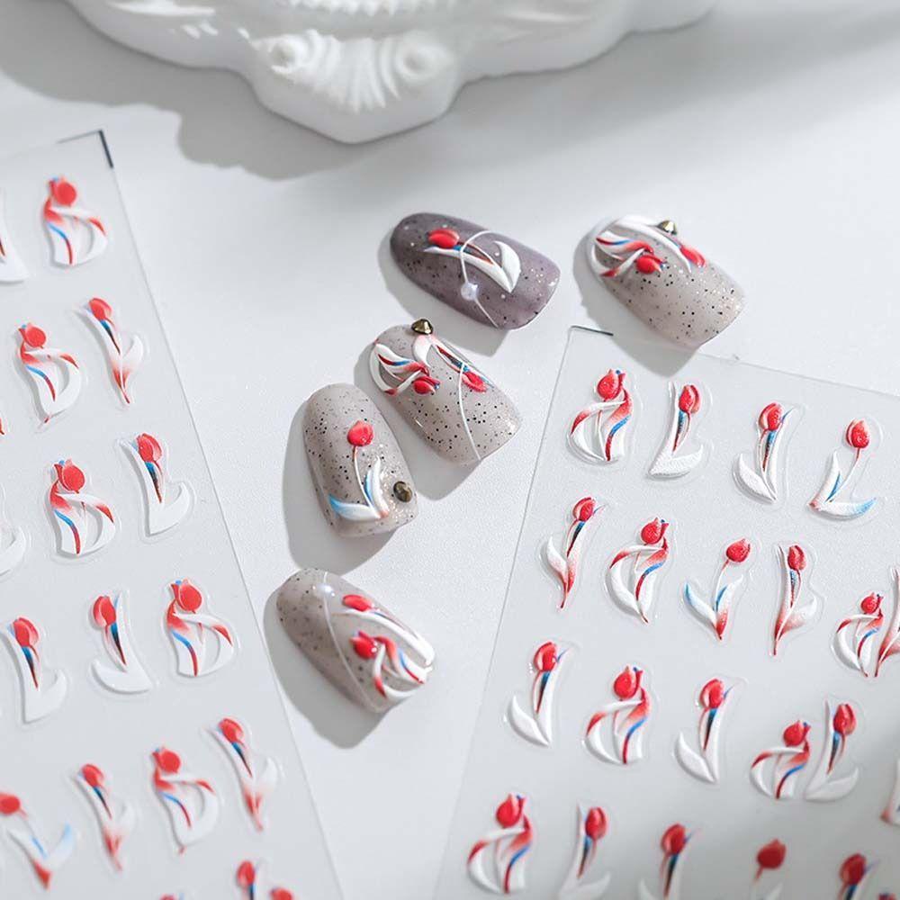 OCEANMAP Miếng Dán Trang Trí Móng Tay Hình Bướm Xinh Xắn