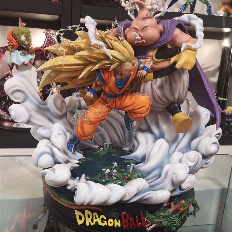 SIÊU SỐC BỘ MÔ HÌNH Songoku đại chiến mabuu béo ( Dragonball ) hàng siêu đẹp