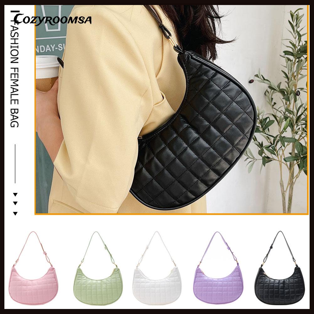 Túi Xách Da PU Màu Trơn Phong Cách Boho Retro Thời Trang Cho Nữ